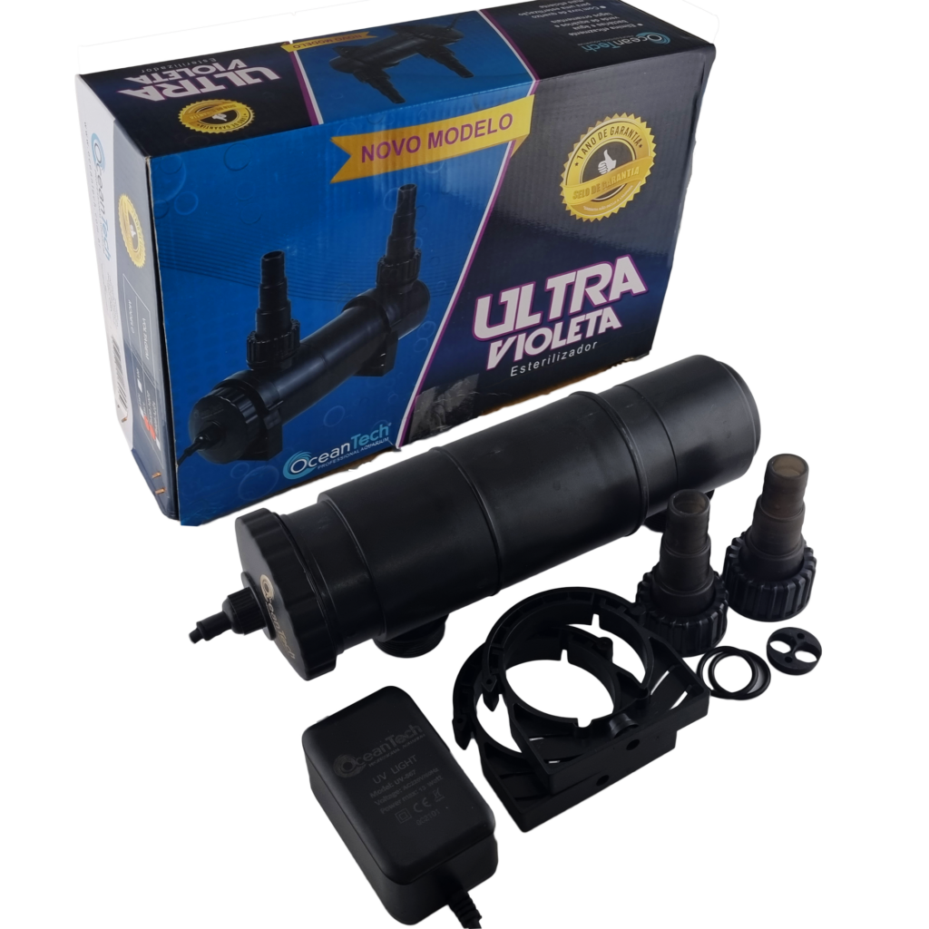 0 - Filtro Uv Esterilizador 9w Ocean Tech Aquários Fontes Lagos