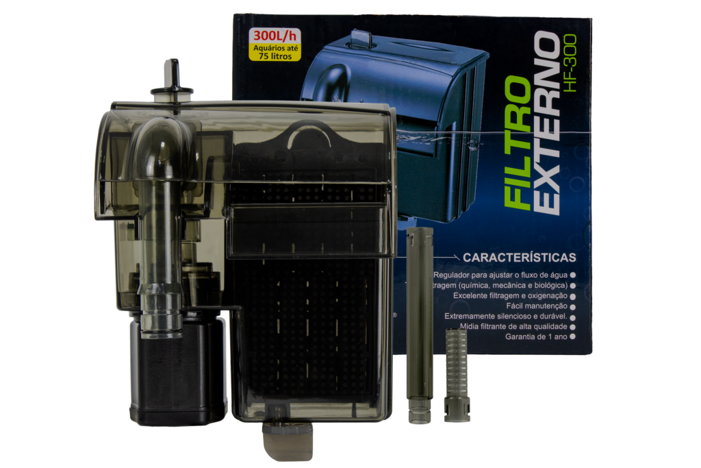 1 - Filtro Externo Hf0300 Ocean Tech 300lh Aquario Até 75l
