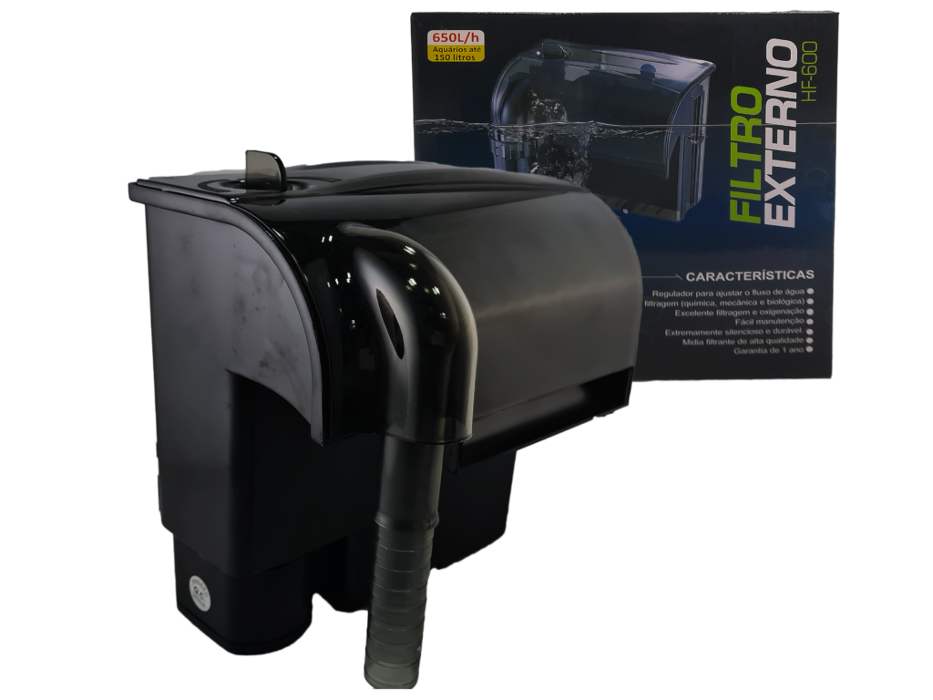 1 - Filtro Externo Hf0600 Ocean Tech 650lh Aquario Até 150l